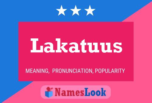 ملصق اسم Lakatuus