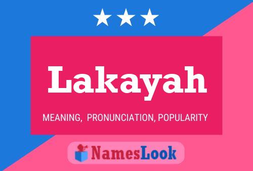 ملصق اسم Lakayah