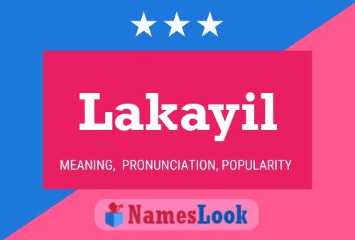 ملصق اسم Lakayil