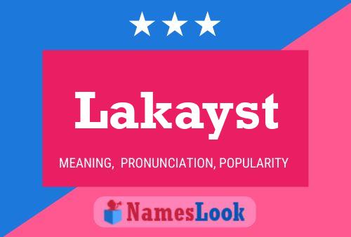 ملصق اسم Lakayst