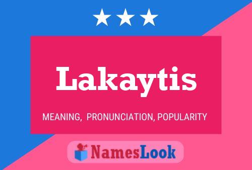 ملصق اسم Lakaytis