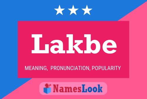 ملصق اسم Lakbe