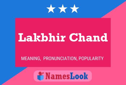 ملصق اسم Lakbhir Chand