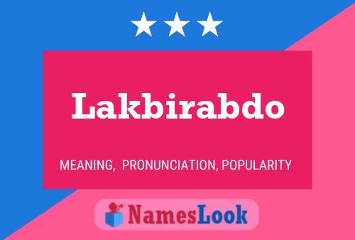 ملصق اسم Lakbirabdo