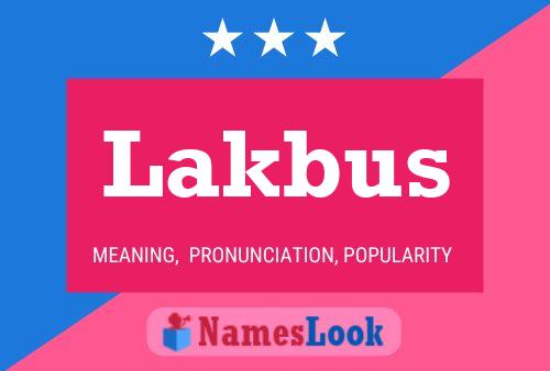 ملصق اسم Lakbus