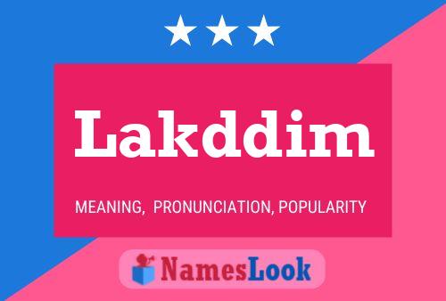 ملصق اسم Lakddim