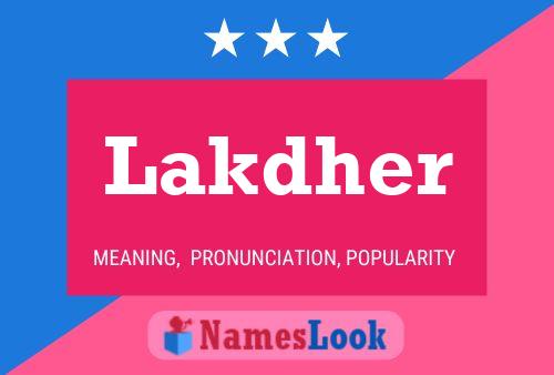 ملصق اسم Lakdher