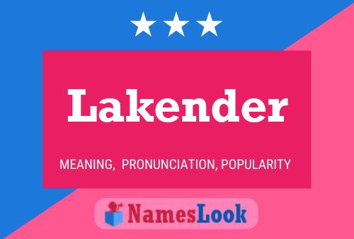 ملصق اسم Lakender