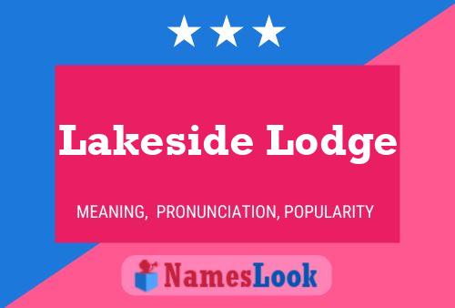 ملصق اسم Lakeside Lodge