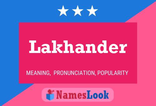 ملصق اسم Lakhander