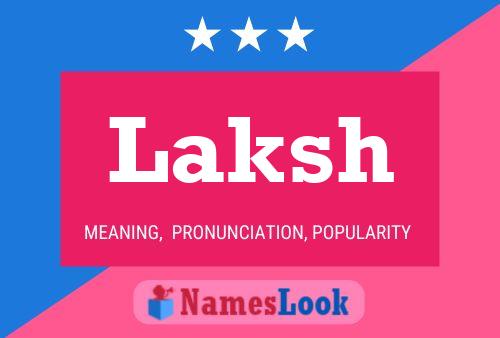 ملصق اسم Laksh