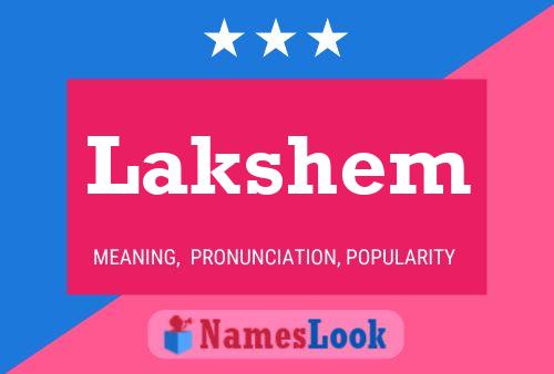 ملصق اسم Lakshem