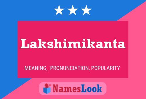 ملصق اسم Lakshimikanta