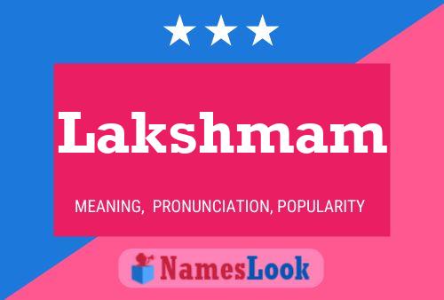 ملصق اسم Lakshmam