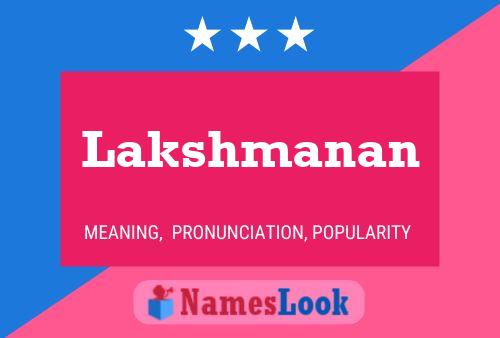 ملصق اسم Lakshmanan