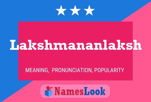 ملصق اسم Lakshmananlaksh