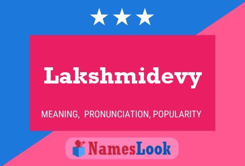 ملصق اسم Lakshmidevy