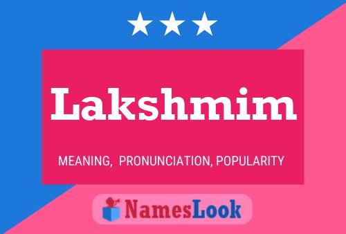 ملصق اسم Lakshmim