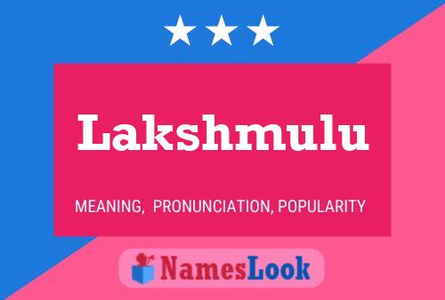 ملصق اسم Lakshmulu