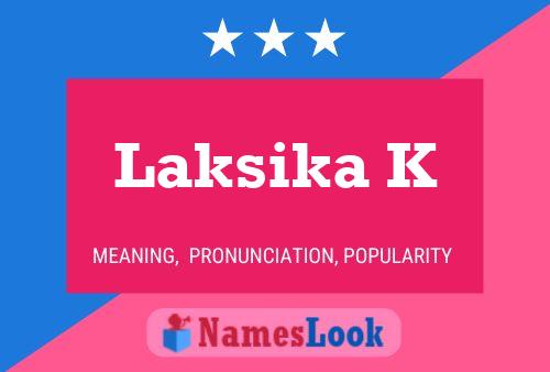 ملصق اسم Laksika K