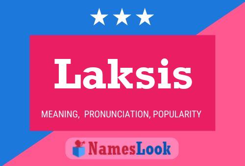 ملصق اسم Laksis