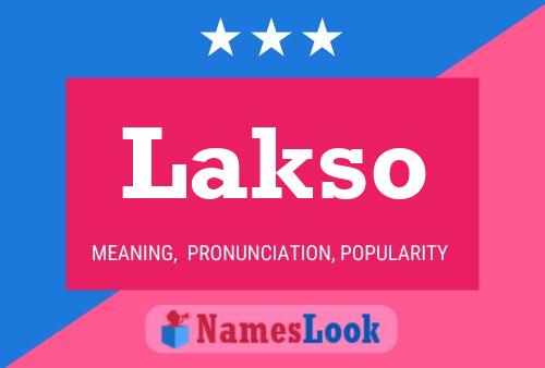 ملصق اسم Lakso