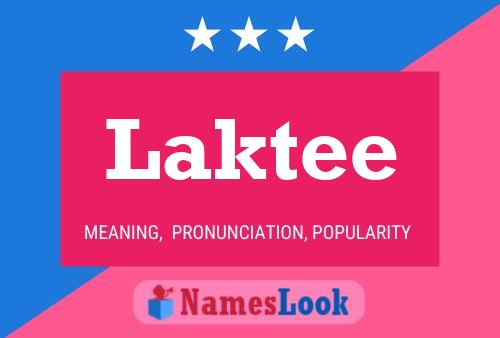 ملصق اسم Laktee