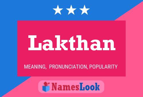 ملصق اسم Lakthan