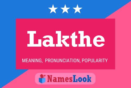 ملصق اسم Lakthe