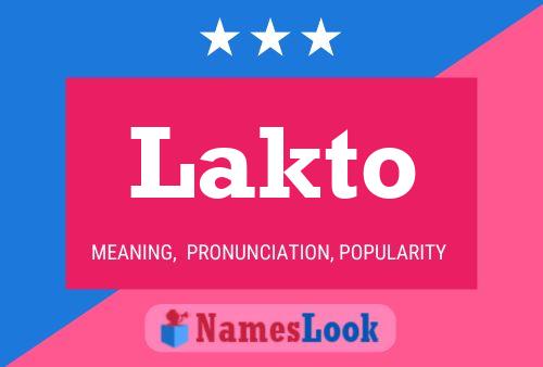 ملصق اسم Lakto