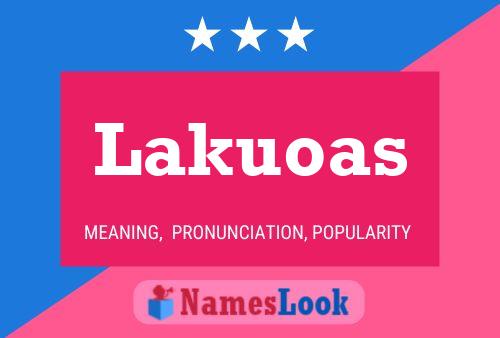 ملصق اسم Lakuoas