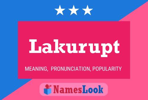 ملصق اسم Lakurupt