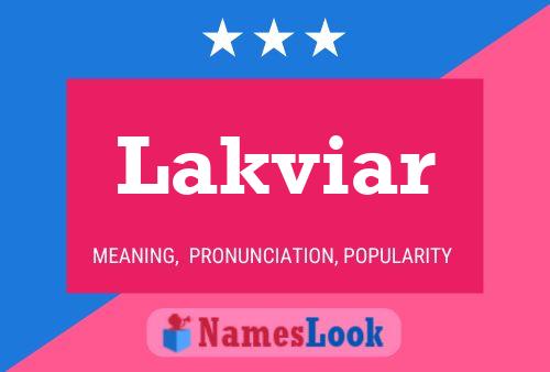 ملصق اسم Lakviar