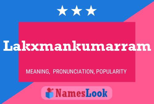 ملصق اسم Lakxmankumarram