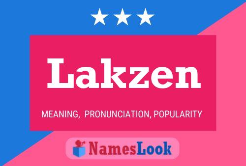 ملصق اسم Lakzen