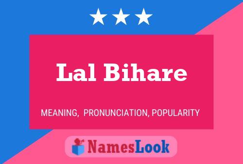 ملصق اسم Lal Bihare