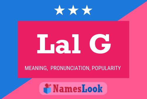 ملصق اسم Lal G