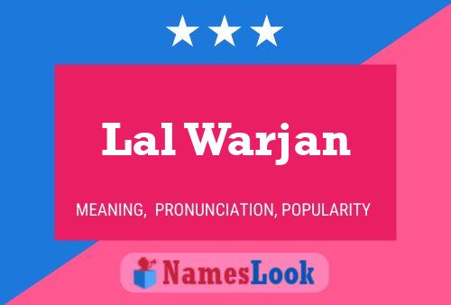 ملصق اسم Lal Warjan