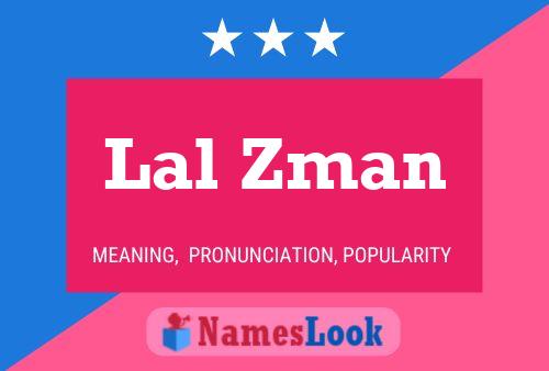 ملصق اسم Lal Zman