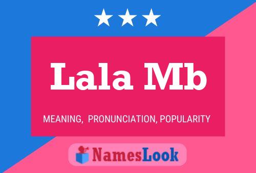 ملصق اسم Lala Mb