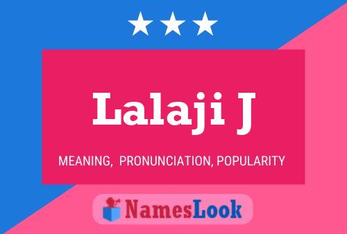 ملصق اسم Lalaji J