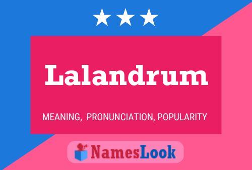 ملصق اسم Lalandrum