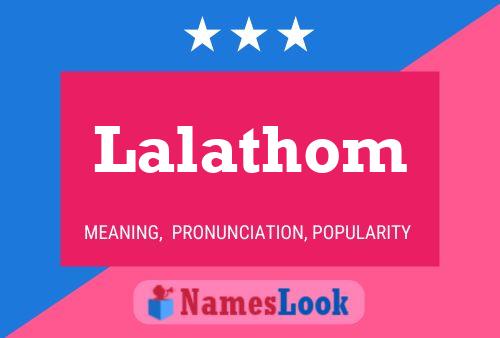 ملصق اسم Lalathom