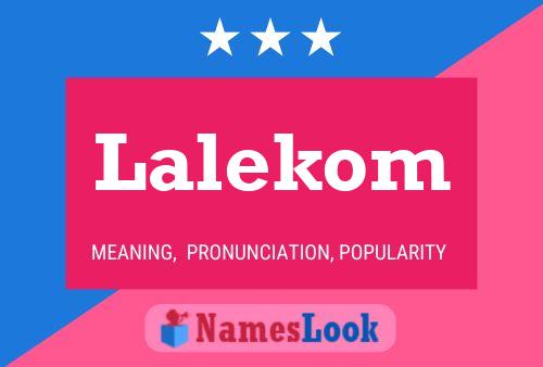 ملصق اسم Lalekom