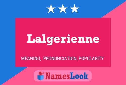 ملصق اسم Lalgerienne