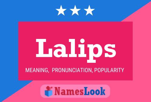 ملصق اسم Lalips