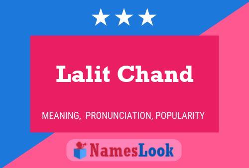 ملصق اسم Lalit Chand