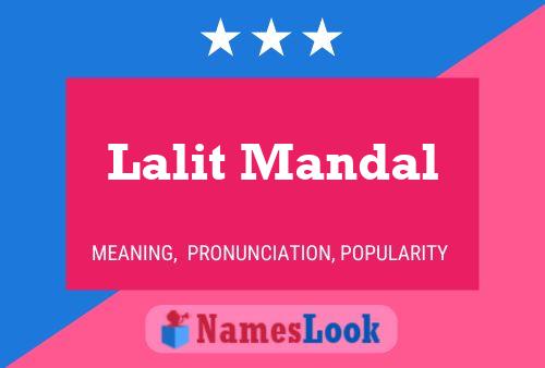 ملصق اسم Lalit Mandal