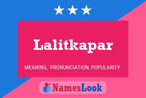 ملصق اسم Lalitkapar