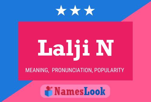 ملصق اسم Lalji N